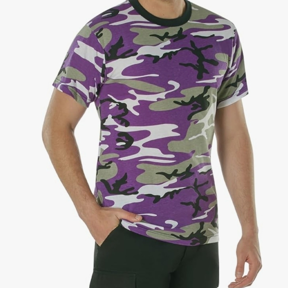 X3 - Rothco Ultra Violet Camo Tee Medium